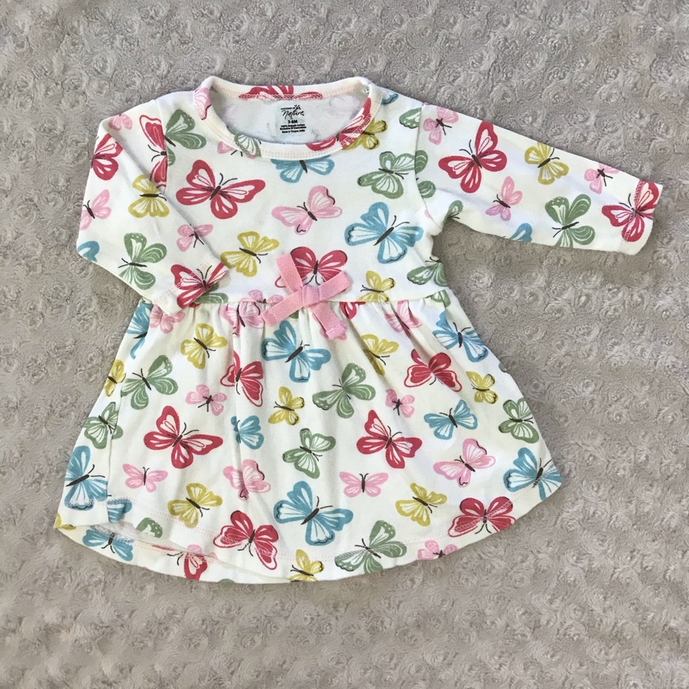 Touched by Nature Dress Butterfly 3-6 Months Pink